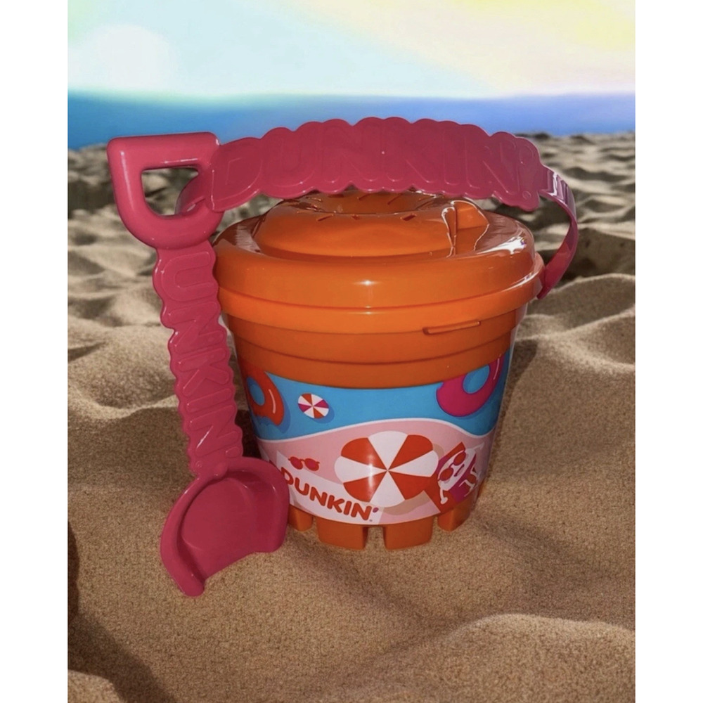 Dunkin' Donuts Beach Bucket/Pail/Shovel/Lid Real Housewives of Rhode Island-NEW! - Picture 5 of 7